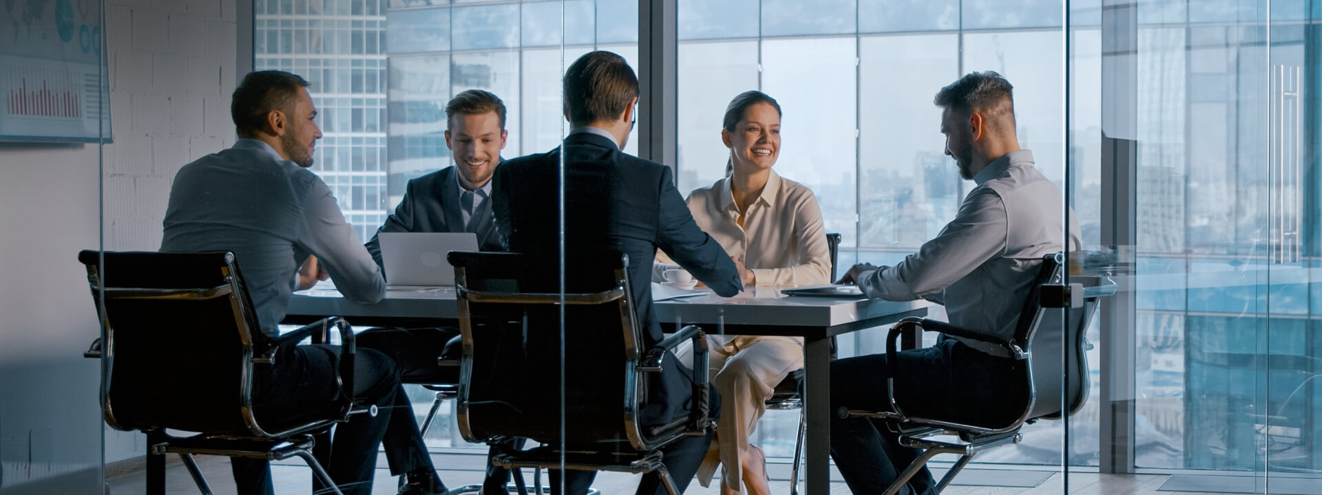 KT - Businessmen having a corporate meeting