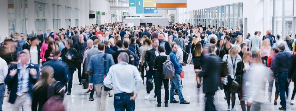 KT - Photo of a busy exhibition