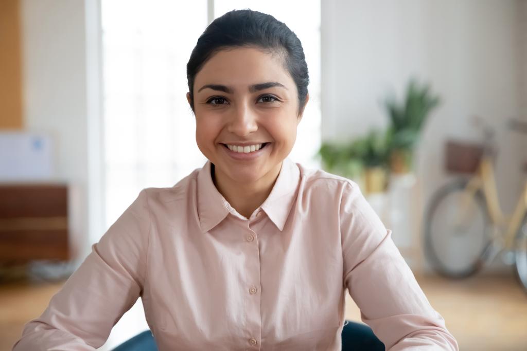 Smiling employee at the office