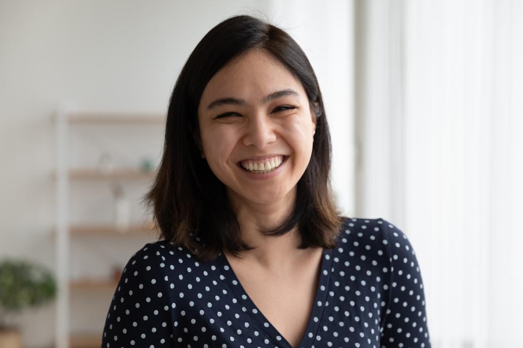 Smiling employee at the office